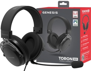 Słuchawki Gamingowe z GENESIS Toron 301 do PC/PS5/PS4/Xbox/ Czarne
