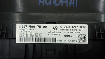 MERCEDES CLA W117 13-17 PŘÍSTROJOVÁ DESKA BUDÍKY PB AUTOMAT EU LEGÁLNÍ