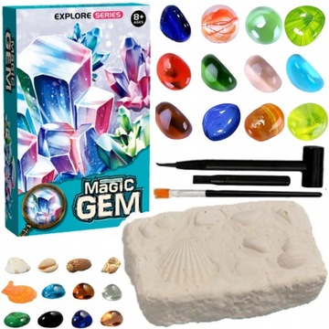 KOPALNIA KRYSZTAŁÓW DIAMENTÓW WYKOPALISK ARCHEOLOG MAGICZNE KAMIENIE