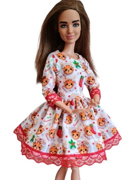 Ubranka dla lalek Sukienka dla lalki modowej Ubranka dla lalek