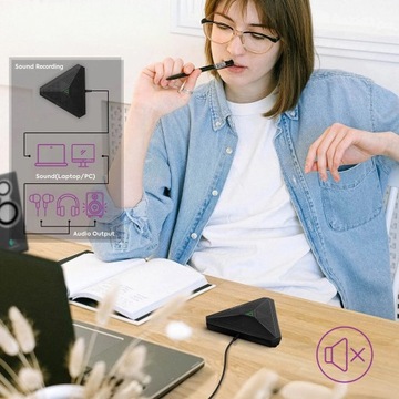 Конференц-микрофон для компьютера 360° Studio на USB 1,8м Spacetronik