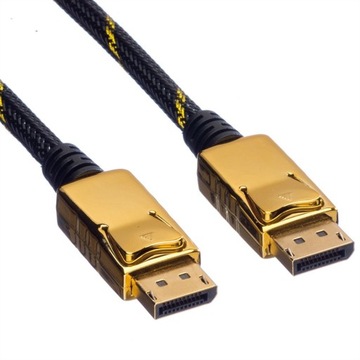 Кабель DisplayPort DP-DP M/M, золотой, 7,5 м