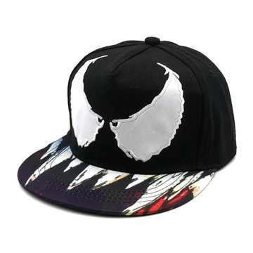 Czapka z daszkiem VENOM haftowana fullcap czarna