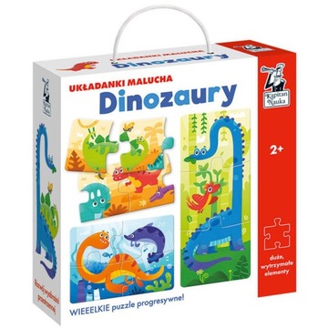Puzzle Kapitan Nauka Dinozaury 13 elementów