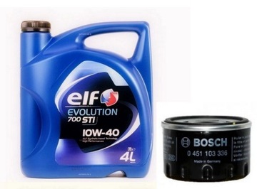 Elf Evolution 700STI 10W40 4L+ Filtr oleju Renault