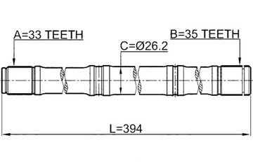 FEBEST POLOOSA LEVÝ NISSAN QASHQAI J10E 2006.12-2013.12 EL.