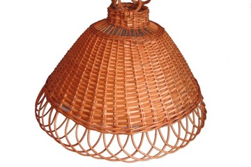ECO-Abażur Żyrandol z Wikliny Lampa Boho FI 42cm