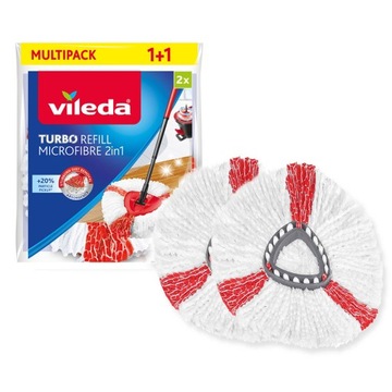 Насадка для вращающейся швабры Vileda TURBO 2в1, 2 шт.