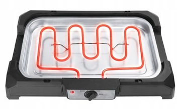 ЭЛЕКТРИЧЕСКИЙ ГРИЛЬ 2000ВТ БАЛКОН ТЕРРАСА КЕМПИНГ БОЛЬШАЯ РЕШЕТКА БЕЗ ДЫМА