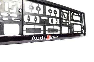 РАМКА НОМЕРНОГО ЗНАКА AUDI SLINE 1 шт.