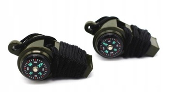 СВИСТОК СО СПАСАТЕЛЬНЫМ КОМПАСОМ КОМПАС ВЫЖИВАНИЯ МАГНИТНЫЙ ФАКЕЛ 6в1