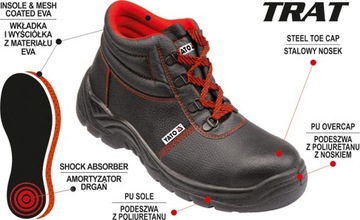 РАБОЧАЯ ОБУВЬ РАБОЧАЯ БОТИНКА TRAT 45 YATO YT-80739