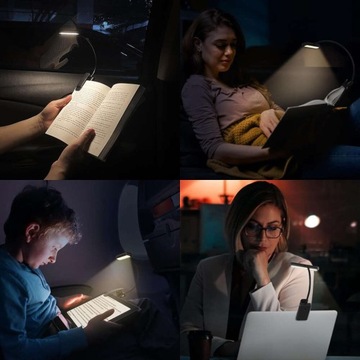 ЛАМПА ДЛЯ ЧТЕНИЯ КНИГ НОУТБУК USB LED НОЧНИК С ЗАЖИМОМ 5 LED