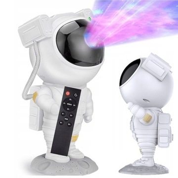 LAMPKA NOCNA PROJEKTOR GWIAZD RZUTNIK ASTRONAUTA KOSMONAUTA LED