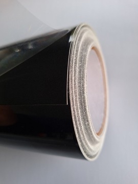 FOLIA SAMOCHODOWA DIAMENT 152cm CZARNA METALLIC PET CZARNY POŁYSK OKLEINA