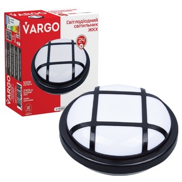 LAMPA ZEWNĘTRZNA ELEWACYJNA OGRODOWA ŚCIENNA KINKIET OGRODOWY LED24W VARGO
