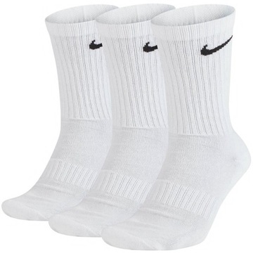Nike ponožky ponožky biele vysoké bavlnené SX7664-100 M