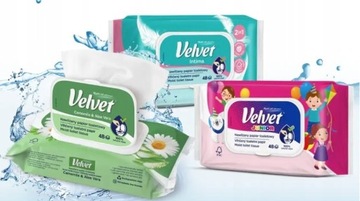 Туалетная бумага VELVET INTIMA 48 увлажненная