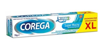 Corega Super Mocny Delikatnie Miętowy Krem mocujący do protez zębowych 70 g