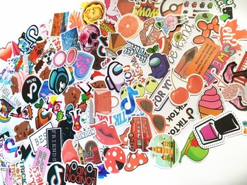STICKERBOMB NAKLEJKI WODOODPORNE TOP MIX 100 szt