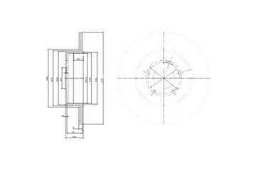 DELPHI KOMPLET TARCZ HAMULCOWYCH DEL, BG3208C