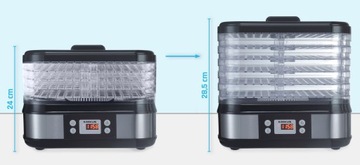 Большой пищевой дегидратор для грибов, фруктов и овощей Дегидратор с таймером Krexus