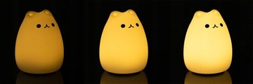 НОЧНАЯ ЛАМПА Гибкая CAT 9x16 Цветной ПУЛЬТ USB USB