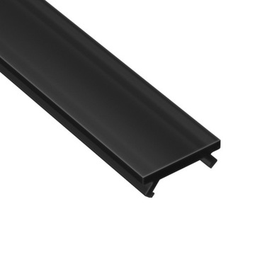 Klosz SLIM PMMA Czarny 8-9mm 1 metr na profil aluminiowy 12mm X do taśm LED