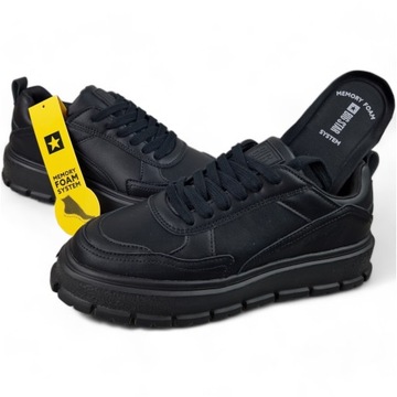 Sneakersy Damskie Czarne sportowe Buty Big Star trampki NN274376 37