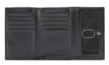 OCHNIK SL-189-99 skórzany portfel damski czarny