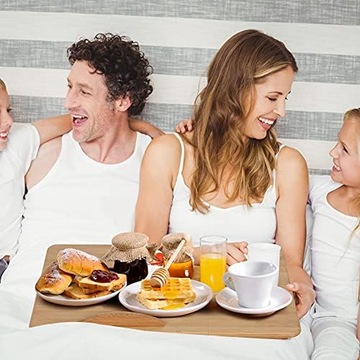 БОЛЬШОЙ ДЕРЕВЯННЫЙ БАМБУКОВЫЙ СТОЛ ДЛЯ НОУТБУКА