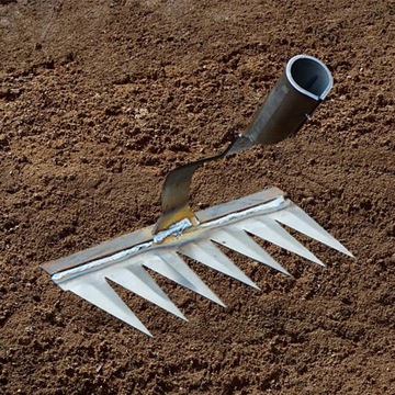 Ręczne grabie ogrodowe Uprawa chwastów Usuwanie 7 zębów