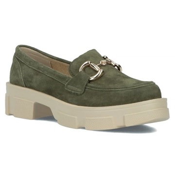 Buty damskie półbuty damskie skórzane Filippo platforma wsuwane r.36