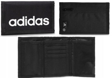 ADIDAS LINEAR WALLET POLIESTER CZARNY DAMSKI MĘSKI UNISEX