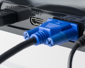КАБЕЛЬ VGA-VGA для МОНИТОРА VGA D-SUB FULL HD КАБЕЛЬ 2 м, 15 КОНТАКТОВ