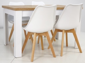 4 СКАНДИНАВСКИХ стула и СТОЛИКА ДЛЯ ГОСТИНОЙ