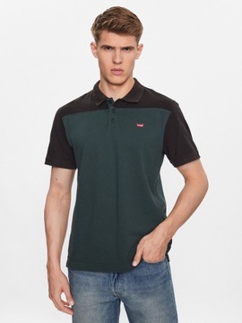 Levi's Polo Colorblock A5800-0000 Zielony Standard Fit