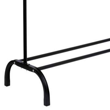 ОТДЕЛЬНО СТОЯЩАЯ МЕТАЛЛИЧЕСКАЯ ВЕШАЛКА ДЛЯ ОДЕЖДЫ, ЧЕРНАЯ 148x111см