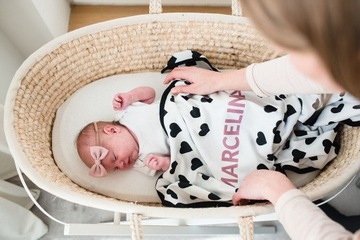 Подставка для корзины Ahoj Baby Moose, белая рамка
