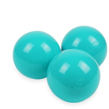 Kuleczki piłki do suchego basenu 7cm 50szt. turkus