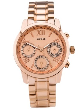 DAMSKI ZEGAREK GUESS W0448L3 IDEALNY ROSE GOLD FV