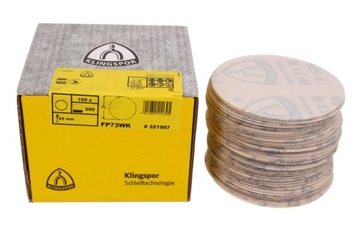 Krążek papier ścierny na rzep folia 125 mm P240