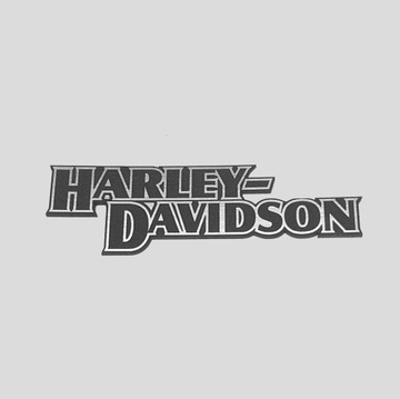 HARLEY-DAVIDSON naklejka 150 x 46 mm *SREBRNA