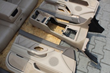 BMW 7 e38 бежевый кожаный диван с электроприводом, боковые сиденья, комплект