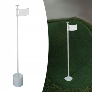 Golf Putt Green Flag и Hole Cup Попрактикуйтесь в игре в гольф Lawn Putt White