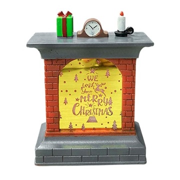 Зажгите рождественский камин, сувениры для вечеринки, пейзаж из смолы, рождественское письмо