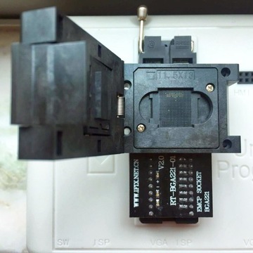 EMMC EMCP BGA221 -> PDIP v2.5 RT809H ZIF-адаптер