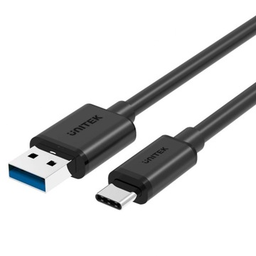 Кабель Unitek USB-A - USB-C 1,0 м черный