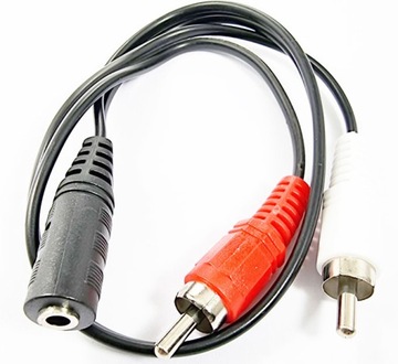 adapter 2 wtyki chinch rca /gniazdo mini jack 3,5