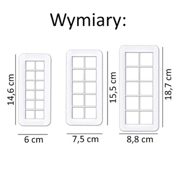 Формочки для сахарной пасты, КВАДРАТНЫЕ формы.